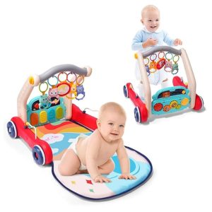 Gimnasio Caminadora Musical Para Bebe Obsequio Casco Protector